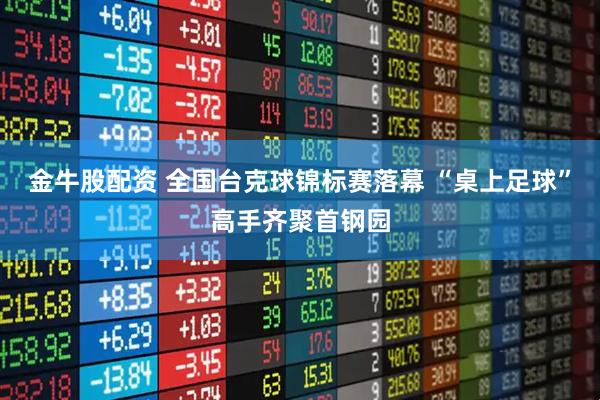 金牛股配资 全国台克球锦标赛落幕 “桌上足球”高手齐聚首钢园