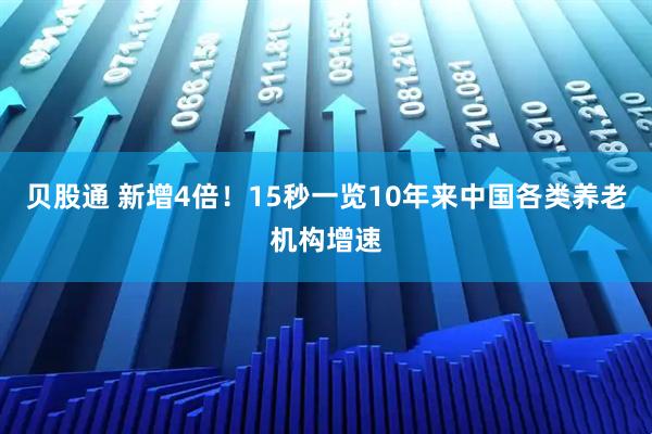 贝股通 新增4倍！15秒一览10年来中国各类养老机构增速
